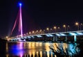 Cable-stayed-bridge Tran thi Ly - Da nang-Vietnam Royalty Free Stock Photo