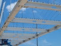 Cable Stayed Katy Trail Pedestrian Bridge Royalty Free Stock Photo