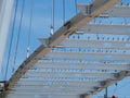 Cable Stayed Katy Trail Pedestrian Bridge Royalty Free Stock Photo