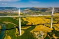 Cable-stayed Millau Viaduct spanning Tarn River valley, France Royalty Free Stock Photo