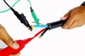 Cable testing Royalty Free Stock Photo
