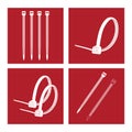 Cable ties icon Royalty Free Stock Photo