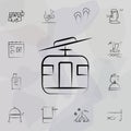 Cable transport gondola lift icon. Travel icons universal set for web and mobile Royalty Free Stock Photo
