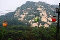 Cable way in China Royalty Free Stock Photo