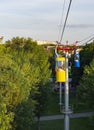 Cable way park sunset Kharkiv