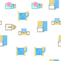 Cable Wire Electrical System Icons Set Vector Royalty Free Stock Photo