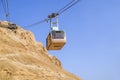 Cablecar at the ancient fortress of Masada in Israel Royalty Free Stock Photo