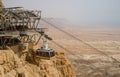 Cablecar at the ancient fortress of Masada in Israel