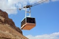 Cablecar at the ancient fortress of Masada Royalty Free Stock Photo