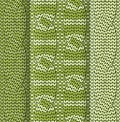 Cabled knitted pattern green Royalty Free Stock Photo