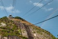 Cables of a cable car Royalty Free Stock Photo