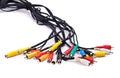 Cables with cable connectors Royalty Free Stock Photo
