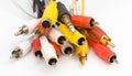 Cables and connectors Royalty Free Stock Photo