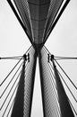 Cables and Poles of Wawasan Bridge Royalty Free Stock Photo