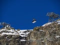 Cableway in the alps Royalty Free Stock Photo