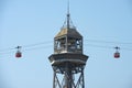 Cableway, Barcelona, Spain Royalty Free Stock Photo