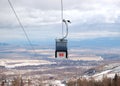 Cableway cabine at Tatranska Lomnica Royalty Free Stock Photo