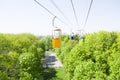 Cableway in the city park