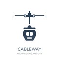 cableway icon in trendy design style. cableway icon isolated on white background. cableway vector icon simple and modern flat