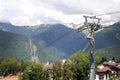 cableway in Krasnaya Polyana, Sochi, Russia