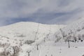 Cableway on Mount Hermon Royalty Free Stock Photo