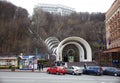 Cableway, Mykhailivska square in Kiev