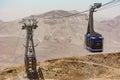 Cableway of the national park of Tenerife that allows to reach the base camp in Pico Teide Canary Islands, Spain