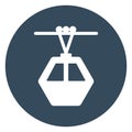 Cableway, ropeway Isolated Vector Icon which can be easily modified or edit
