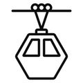 cableway, ropeway Isolated Vector Icon which can be easily modified or edit