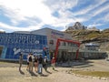 Cableway station at Kitzsteinhorn glacier Royalty Free Stock Photo