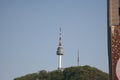 Cableway to Seoul Tower. Korea