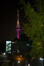 Cableway to Seoul Tower.