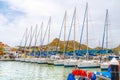 Cabo Adventures sailboats docked in Cabo San Lucas Royalty Free Stock Photo