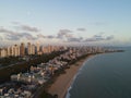 Cabo Branco beach landscape, located in JoÃÂ£o Pessoa, ParaÃÂ­ba State, Brazil - 02 17 2022