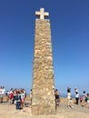 Cabo da Roca Cape Roca, Portugal. Monument declaring Cabo da Roca as the westernmost extent of continental Europe