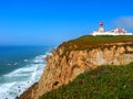 Cabo da Roca lighthouse in the most west extent of Portugal belongs to the parques de Sintra