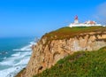 Cabo da Roca lighthouse in the most west extent of Portugal belongs to the parques de Sintra