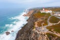 Cabo da Roca lighthouse in Portugal Royalty Free Stock Photo