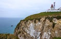 Cabo da Roca Lighthouse, Portugal. Most western point of Europe Royalty Free Stock Photo