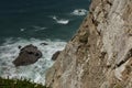 Cabo da Roca Lighthouse Portuguese: Farol de Cabo da Roca which is Portugal`s and continental Europe`s most westerly p Royalty Free Stock Photo