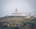 Cabo da Roca lighthouse Sintra Lisbon Portug Royalty Free Stock Photo