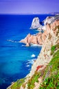 Cabo da Roca, Portugal - Atlantic Ocean Royalty Free Stock Photo