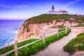 Cabo da Roca, Portugal. Most western point of Europe, Atlantic Ocean Royalty Free Stock Photo