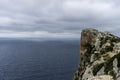 Cabo de Formentor in the Balearic Islands, Spain, high cliffs ne Royalty Free Stock Photo