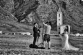 Photographer doing photo session for a wedding in Cabo de Gata, Almeria