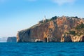 Cabo de la Nao Cape lighthouse in mediterranean sea Alicante