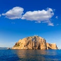 Cabo de San Antonio cape in Javea Denia at Spain Royalty Free Stock Photo