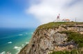 Cabo do Roca lighthouse, Portugal, Europe Royalty Free Stock Photo