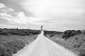 Cabo Espichel farol. Especial Cape lighthouse. Black and white photo. Portugal. Landscape. Shipping. Help. Sky.