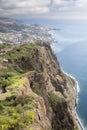 Cabo Girao looking east towards Funchal Royalty Free Stock Photo